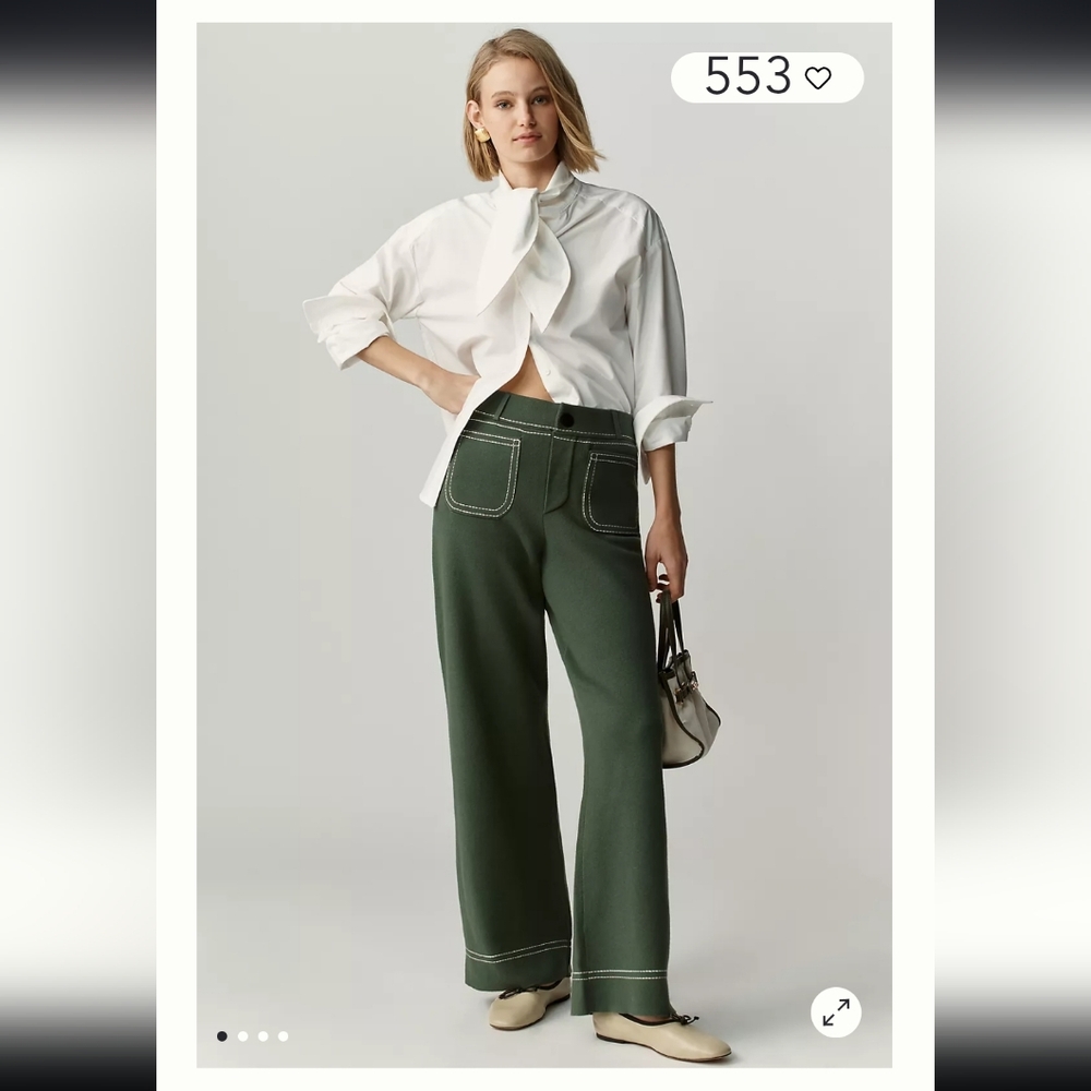 NWT The Colette Top Stich Sweater Pants By Maeve